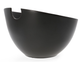 Zestaw HOMLA Mooka Miska do sałat ceramiczna czarna 24 cm + sztućce do serwowania 2 szt (5904183810652) - obraz 6