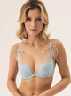 Biustonosz damski Push Up z fiszbinami Esotiq Baby 42529-50X 65E Błękitny (5903972562413) - obraz 1