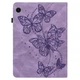 Защитный чехол Deexe Butterfly для Samsung Galaxy Tab A9 (X110/115) - Purple - изображение 4
