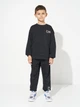 Подростковый спортивный костюм (свитшот + штаны) для мальчика Minoti 23fleece128 42585TEN 152-158 см Черный (5063025439830) - изображение 1