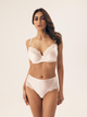 Biustonosz damski bez Push Up z fiszbinami Esotiq Brillant 42547-01X 80D Kremowy (5903972530689) - obraz 3