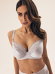 Biustonosz damski bez Push Up z fiszbinami Esotiq Brillant 42547-50X 80E Błękitny (5903972531143) - obraz 1