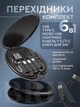 Комплект кабелів та адаптерів Cable Set 6-в-1 Чорний 3A USB Type-C/Micro-USB/Lightning - зображення 8