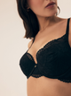 Biustonosz damski Push Up z fiszbinami Esotiq Blueberry 42554-99X 85D Czarny (5903972523056) - obraz 6