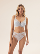 Biustonosz damski bez Push Up usztywniany Esotiq Blueberry 42555-50X 80E Błękitny (5903972524299) - obraz 3