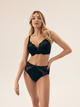 Biustonosz damski bez Push Up usztywniany Esotiq Blueberry 42555-99X 65F Czarny (5903972523964) - obraz 3