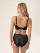 Biustonosz damski bez Push Up usztywniany Esotiq Blueberry 42555-99X 65F Czarny (5903972523964) - obraz 4