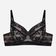 Biustonosz damski miękki bez Push Up Esotiq Bisous 42864-99X 70H Czarny (5903972549629) - obraz 6