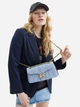 Сумка кросс-боди через плечо женская из натуральной кожи средняя Coach Tabby Shoulder Bag 26 With Pillow Quilting BG-COA-74 Brass/Bluebell (195031264139) - изображение 2