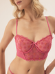 Biustonosz bustier Esotiq Bloomy 42870-42X 65D Różowe (5903972552834) - obraz 1