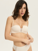 Biustonosz damski Push Up z fiszbinami Esotiq Blank 42880-01X 65E Kremowy (5903972553374) - obraz 1