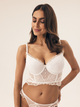 Бюстьє Push-up з кісточками мереживне Esotiq Bogata 42890-00X 85B Біле (5903972557457) - зображення 1