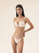 Biustonosz damski Push Up z fiszbinami Bloovii Saoui 43119-01X 75D Kremowy (5903972578544) - obraz 3