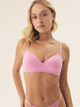 Biustonosz damski Push Up usztywniany Bloovii Saoui 43200-30X 65C Różowy (5903972578988) - obraz 1