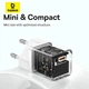 Мережевий зарядний пристрій Baseus GaN5 mini 30 Вт USB-C PD з кабелем Type-C білий - изображение 14