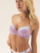 Biustonosz damski Push Up z fiszbinami Bloovii Samara 43224-05X 70B Błękitny (5903972577929) - obraz 1