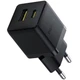 Сетевое зарядное устройство Baseus Palm Fast Charger C+U 30W EU Cluster Black (P1011160A113-00) - изображение 3