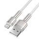 Кабель Baseus Cafule Series Metal Data Cable USB to IP 2.4A 2m White (CALJK-B02) - изображение 6