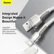 Кабель Baseus Cafule Series Metal Data Cable USB to IP 2.4A 2m White (CALJK-B02) - изображение 9