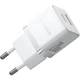 Мережевий зарядний пристрій Baseus Palm Fast Charger C+U 20W EU Moon White (P10111608213-00) - зображення 1