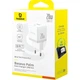 Мережевий зарядний пристрій Baseus Palm Fast Charger C+U 20W EU Moon White (P10111608213-00) - зображення 2
