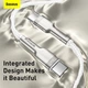 Кабель Baseus Cafule Series Metal Data Cable Type-C to Type-C 100W 1m White (CATJK-C02) - изображение 10