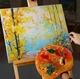 Набір пензлів для малювання олією / акварелі / акрилу Brushes пензлики для живопису та творчості, 10 шт, синій (105411023) - зображення 5