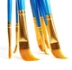 Набір пензлів для малювання олією / акварелі / акрилу Brushes пензлики для живопису та творчості, 10 шт, синій (105411023) - зображення 6