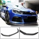 Накладка на передній бампер Lip V1 (для R HB 2010-2013, Карбон) для Volkswagen Golf 6 - зображення 1