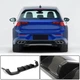 Дифузор заднього бампера (для R HB, Сухий карбон) для Volkswagen Golf 8 - зображення 2