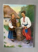 Картина маслом «Украинская женщина и казак» — авторская ручная работа на холсте, символ Украины, подарок иностранцу, украинский настенный декор - изображение 7