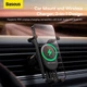 Автомобильный держатель для телефона Baseus Stable Gravitational Wireless Charging Car Mount Pro с беспроводной зарядкой 15W для крепления в воздуховоде (SUWX030001) Black - изображение 10
