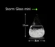 Барометр Штормгласс Капля малая 11 х 8 см Storm glass на деревянной подставке - изображение 2