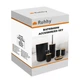 Набір аксесуарів для ванної кімнати 6in1 Ruhhy 24636 Black - зображення 9