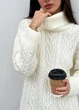 Светр ART KNIT Олівія молочний, oversize 032218 - зображення 3