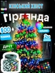 Світлодіодна гірлянда RGB від USB Nikola 10 ниток по 2 метри 400LED управління смартфоном Різнокольорова + пульт ДК - зображення 1