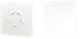 Вентиляційна решітка декоративна з панеллю AirRoxy 150x150 dRim grill ABS White Gloss Plexi - комплект (02-300-01-183) - зображення 3