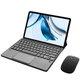 Клавіатура-підставка бездротова Smart Keyboard + Мишка для Doogee T40 Ukr+Eng Black - зображення 2