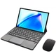 Клавіатура-підставка бездротова Smart Keyboard + Мишка для Oukitel OKT3 Ukr+Eng Black - зображення 1