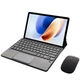 Клавіатура-підставка бездротова Smart Keyboard + Мишка для Doogee T30E Ukr+Eng Black - зображення 5