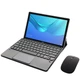 Клавіатура-підставка бездротова Smart Keyboard + Мишка для Huawei MediaPad M5 Lite 10 Ukr+Eng Black - зображення 8