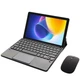 Клавиатура-подставка беспроводная Smart Keyboard + Мышка для Doogee T10W Ukr+Eng Black - изображение 3