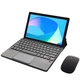 Клавиатура-подставка беспроводная Smart Keyboard + Мышка для Doogee U10 Ukr+Eng Black - изображение 1