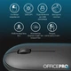 Мышь беспроводная OfficePro M185B Silent Click Wireless Black - изображение 5