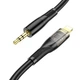Кабель HOCO UPA25 3.5mm to lightning Transparent Discovery Edition Digital audio conversion cable, 1M, black - зображення 2