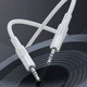 Кабель HOCO UPA27 Spirit transparent AUX audio cable, 1.2M, grey - изображение 5