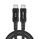 Кабель Acefast C4-03 Type-C to Type-C PD 100W 2m черный - изображение 1