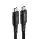 Кабель Acefast C4-03 Type-C to Type-C PD 100W 2m черный - изображение 2