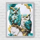 Картина по номерам 60*80 см Животные. Две совы с красками металлик Оригами LW 3405 большой размер - изображение 6