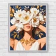 Картина по номерам Люди. Девушка в цветах пион. Цветы 40*50 см Оригами LW 30301 - изображение 7